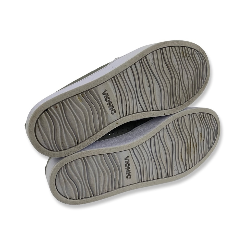 Vionic Gray Suede Splendid Midi Perf Orthotic Sli… - image 6